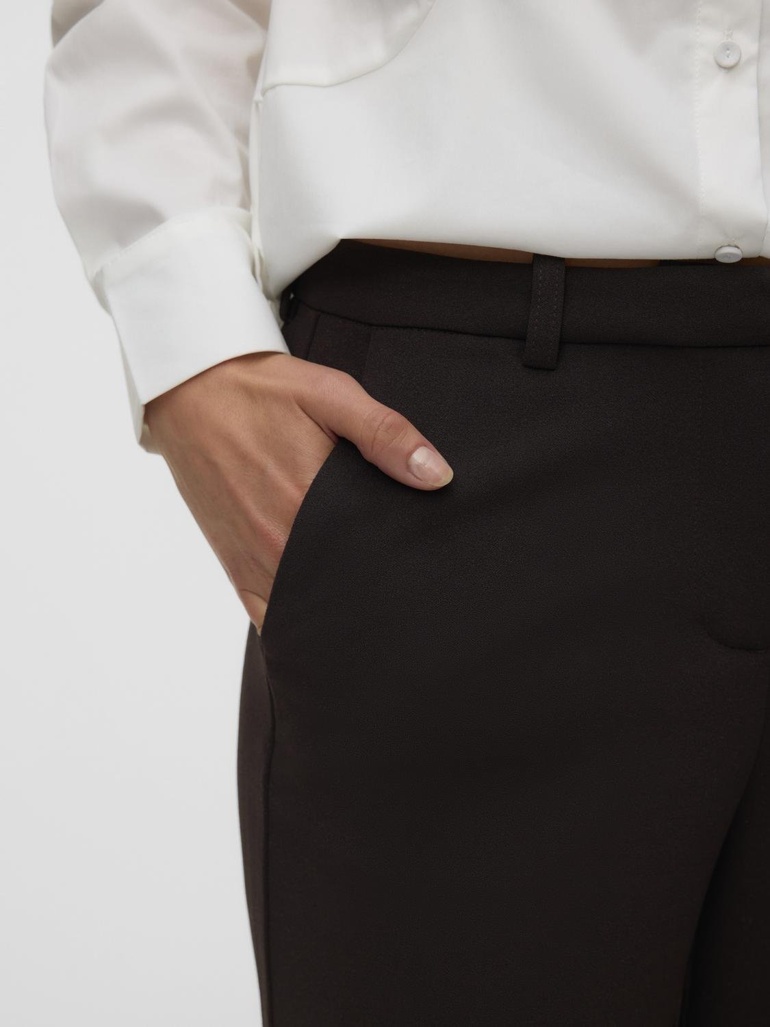 VMZAMIRA Trousers - Chocolate Torte - VERO MODA & VILA Bergvik